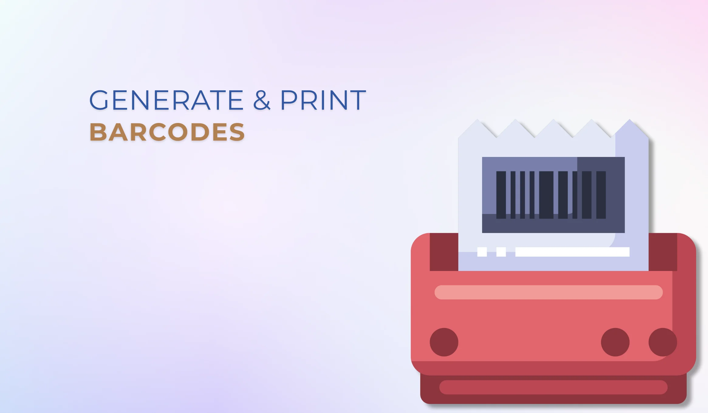 Generate and Print Barcodes